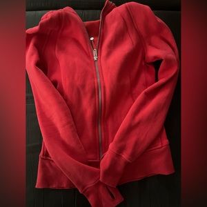 LULULEMON CARNATION RED SCUBA FULL ZIP